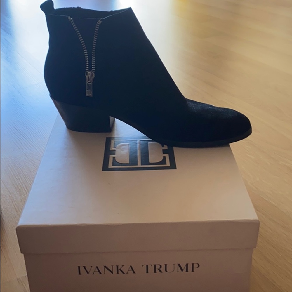 Like new Ivanka Trump black ankle boots
